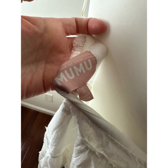 New w/FLAW Show Me Your Mumu Gracie Midi Dress White- Small - Picture 6 of 10